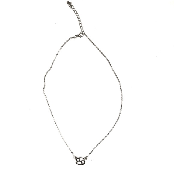 Cancer Horoscope Sign Pendant Necklace Silver - Picture 4 of 7